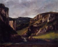 Courbet, Gustave - Cliffs near Ornans